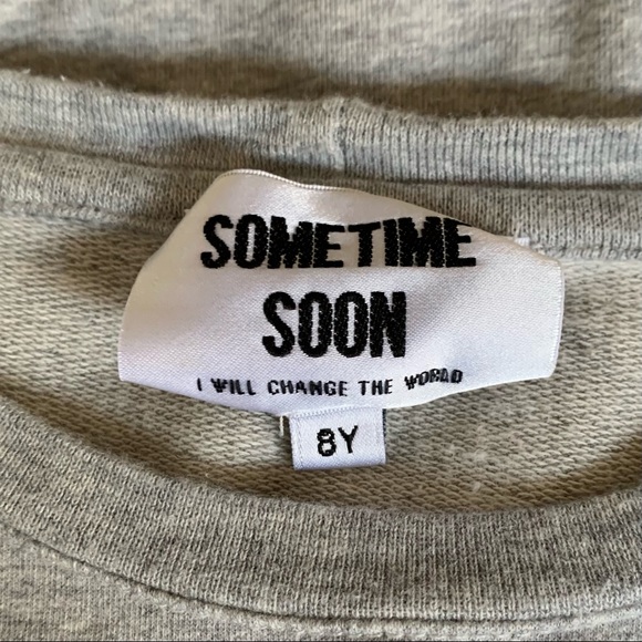 Sometime Soon Boy’s College Crewneck Sweatshirt - Picture 6 of 7